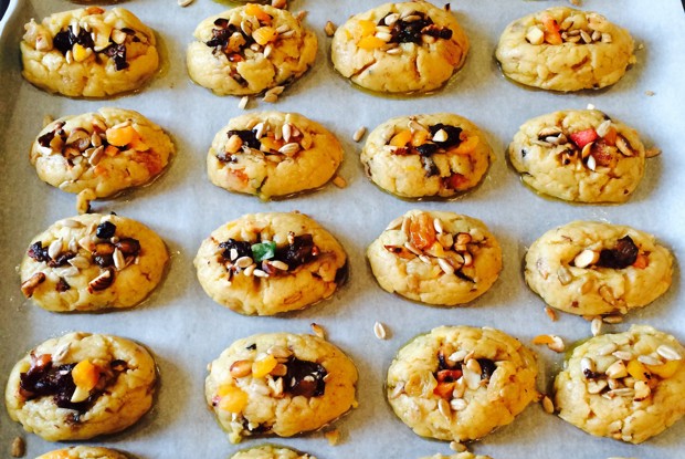 Песочное рождественское печенье с мандариновой цедрой