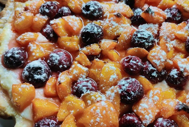 Песочный пирог с ягодами