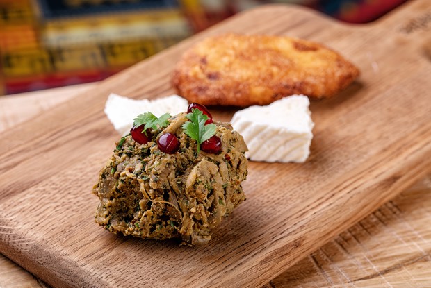 Пхали из печеных баклажанов