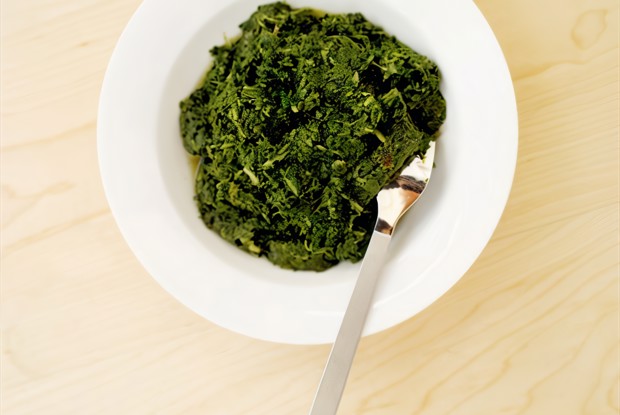 Пхали из шпината с болгарским перцем