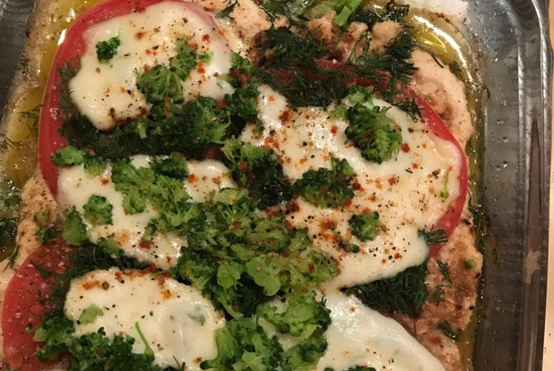 Пицца на мясном корже