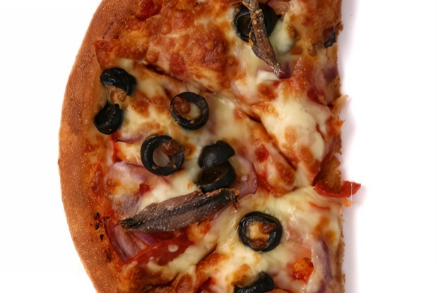 Пицца с томатами, анчоусами и душицей