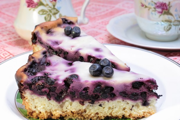 Пирог с черникой