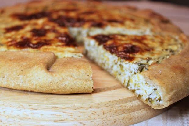 Пирог с цукини и фетой