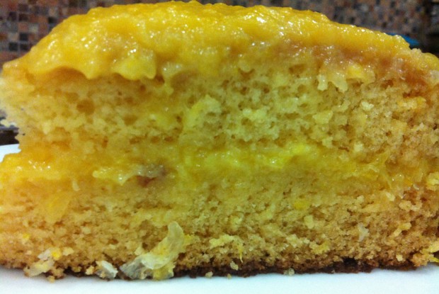 Пирог с лимонно-мандариновым кремом