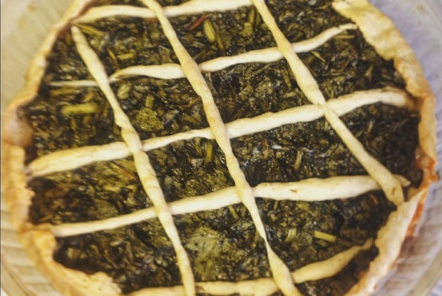 Пирог со щавелем