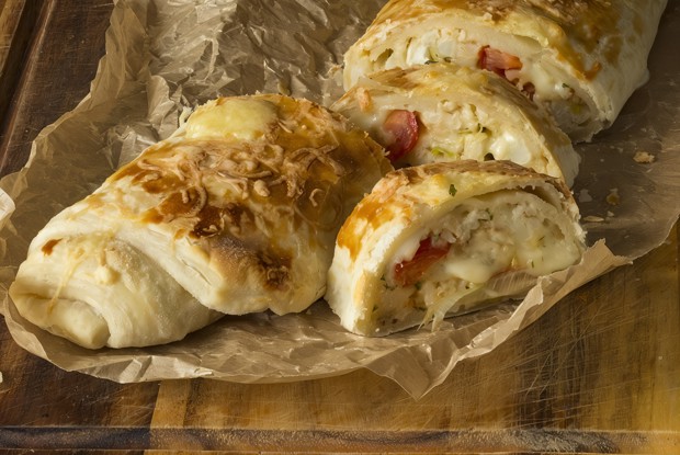 Пирог сырный с овощами