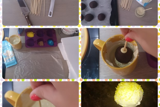 Пирожные на палочке (cake pops)