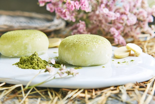 Пирожное «Моти» с зеленым чаем