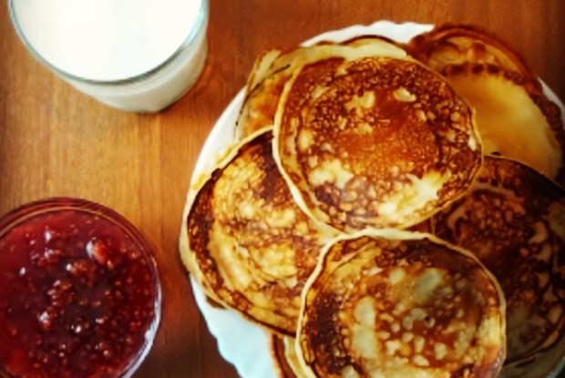 Пышные блинчики на молоке