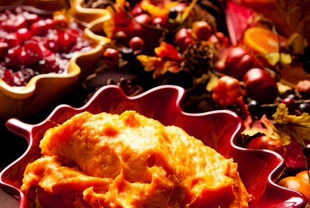 Пюре из батата с кленовым сиропом