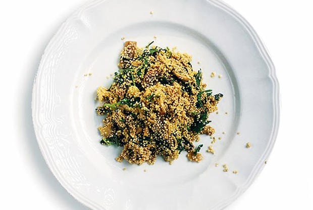 Плов из киноа с грибами