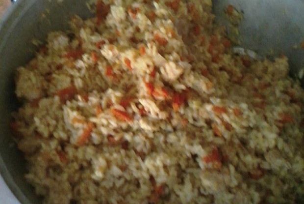 Плов из куриного филе