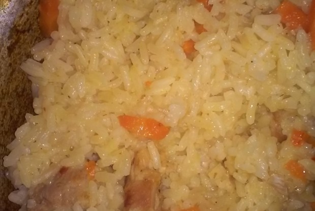 Плов из свинины в казане