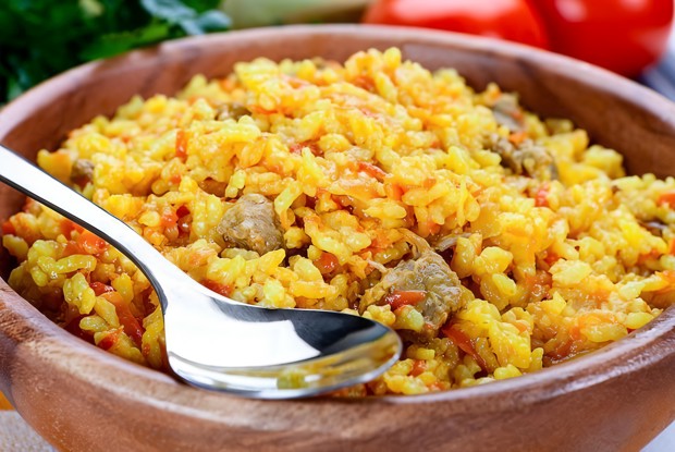 Плов с бараньими ребрами