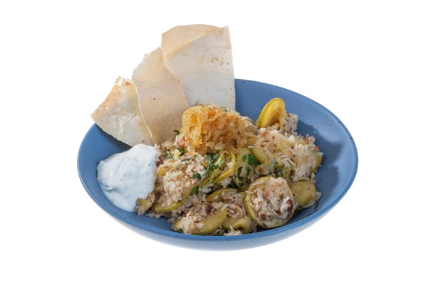 Плов с кабачками и орехами