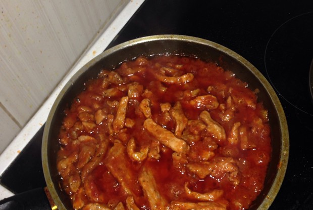 Поджарка из свинины