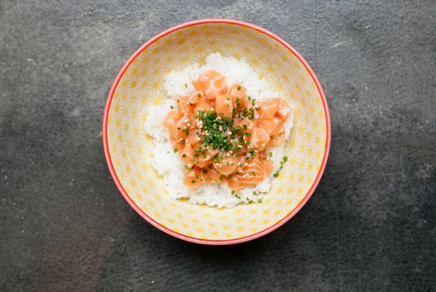 Поке с лососем