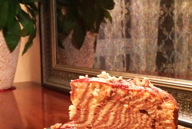 Полосатый пирог для ленивых