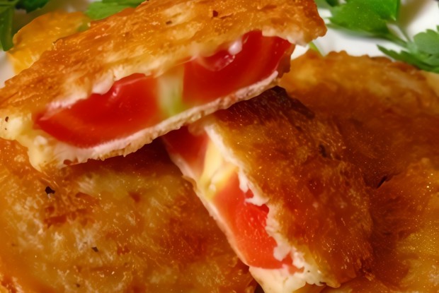 Помидоры в сырном кляре