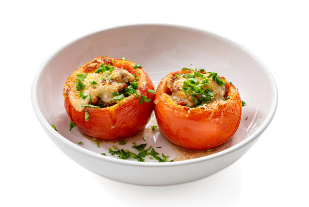 Помидоры с фаршем в духовке
