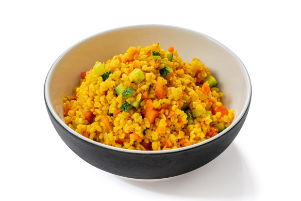 Постная каша из булгура с индийскими специями