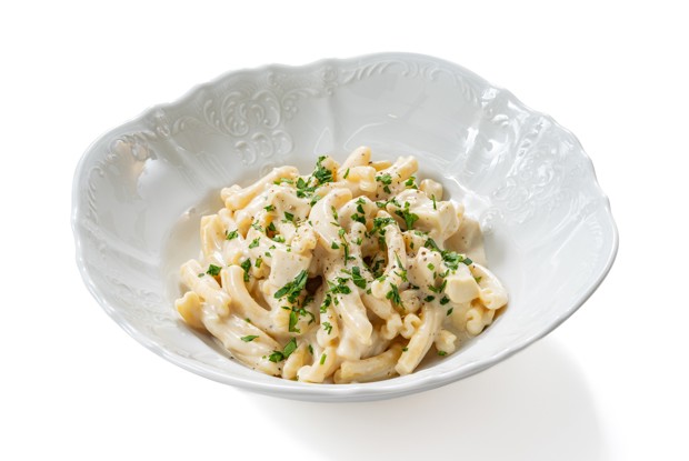 Постная паста альфредо с сейтаном