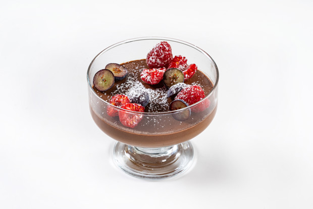 Постная шоколадная панакота