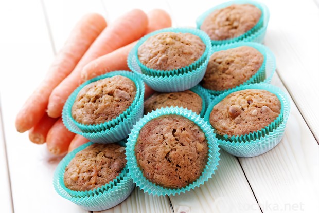 Постные яблочные маффины