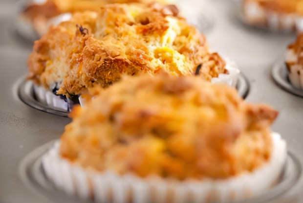 Постные кокосово-морковные маффины с миндалем