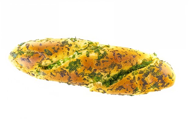 Постный хлеб с чесноком и петрушкой