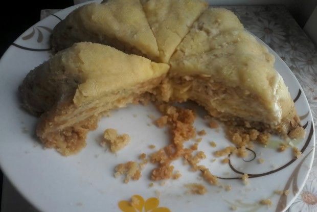 Постный яблочный пирог