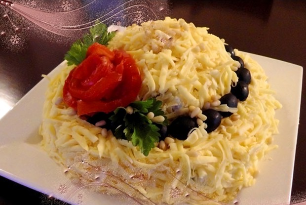 Салат с мясом