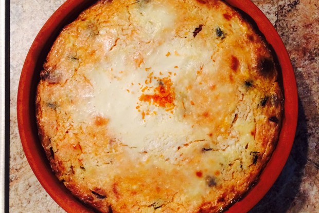 Пряная творожная запеканка с тыквой