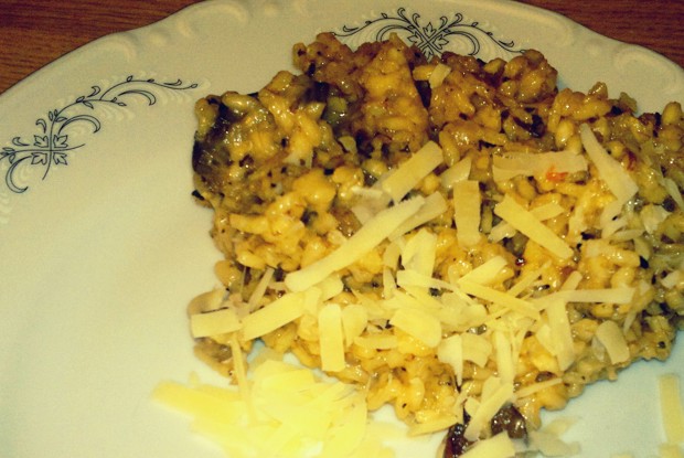 Простое ризотто с грибами (Risotto facile ai funghi)