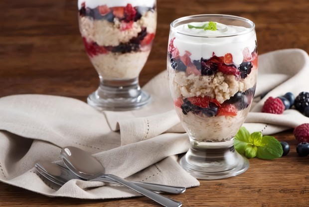 Простое ягодное парфе