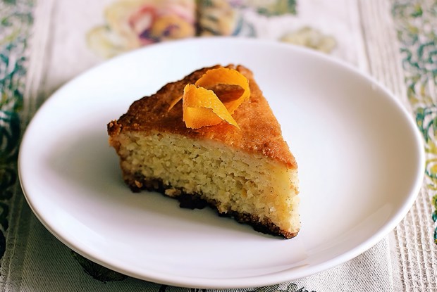 Простой лимонный пирог из манки