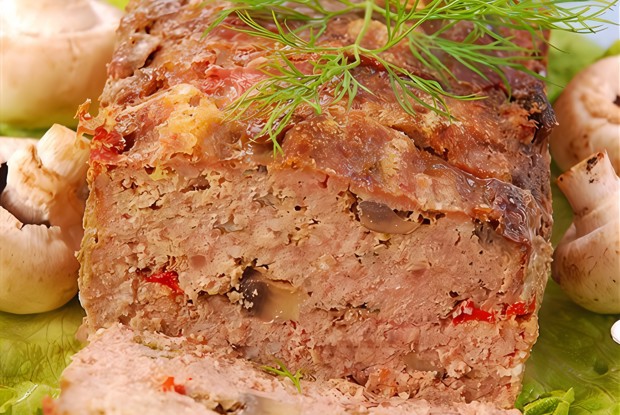 Простой мясной хлеб