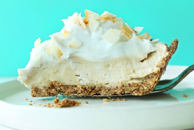 Простой веганский кокосовый пирог с кремом