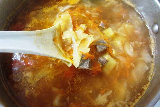 Простые щи без зажарки