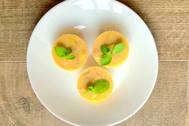 Протеиновое желе с нектаринами