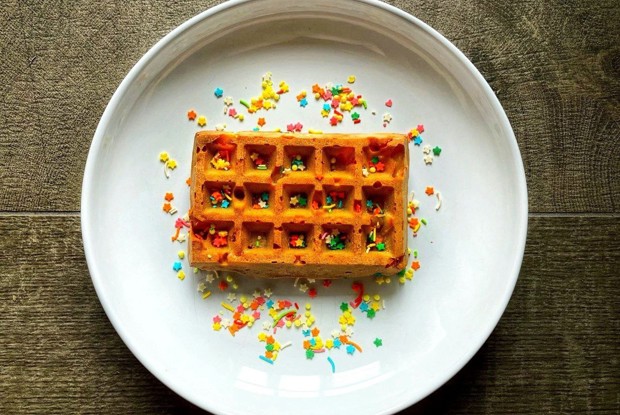 Протеиновые вафли с черешней