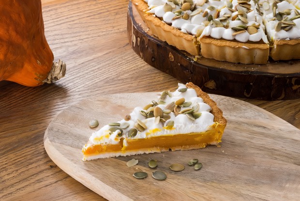 Пряный пирог c тыквенным муссом