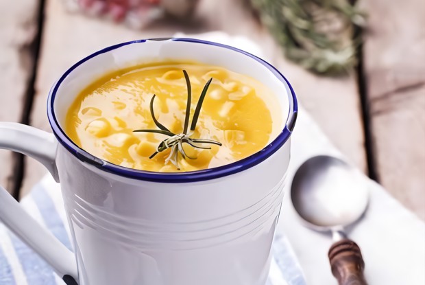 Пряный суп-пюре из кукурузы