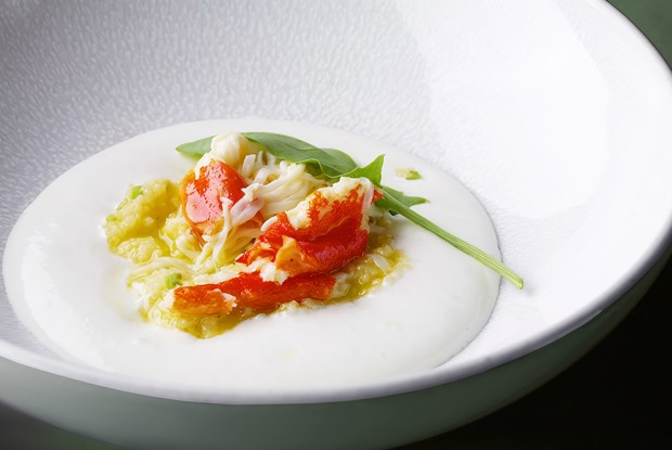 Пшено с крабом и пошехонским сыром