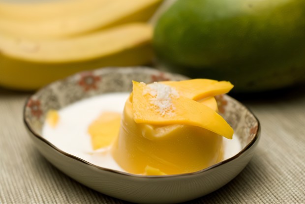 Пудинг из папайи и банана