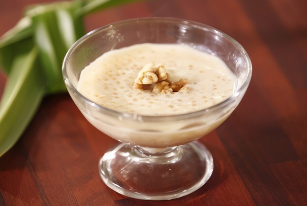 Пудинг из тапиоки в кокосовом молоке