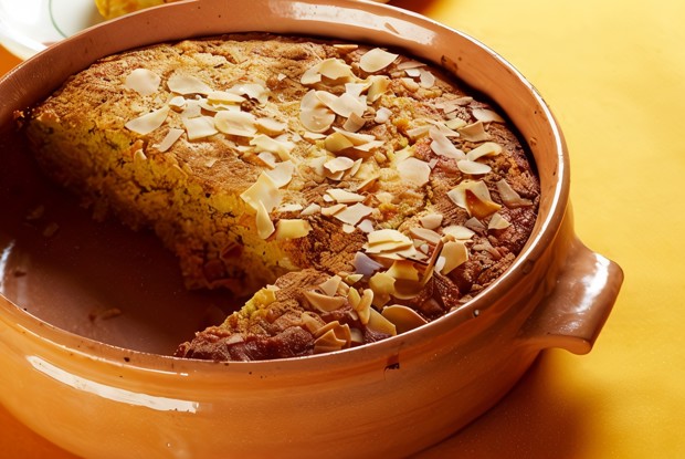 Пудинг из тыквы с яблоками