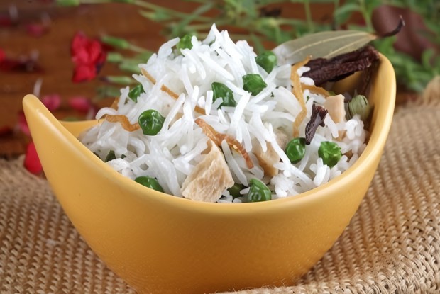 Пулао (Плов с зеленым горошком)