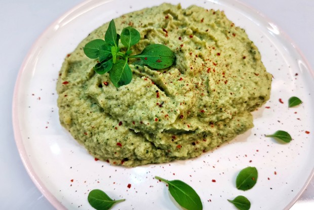 Пюре из цветной капусты с зеленью